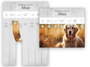 MockUp der Kinder ToDo-Liste